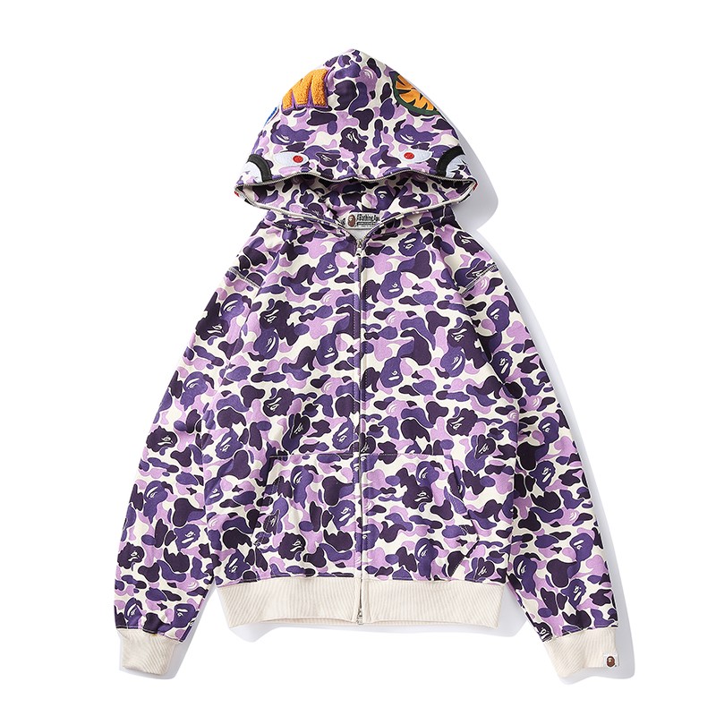 Bape Hoodie White Purple M-3XL B51XC806